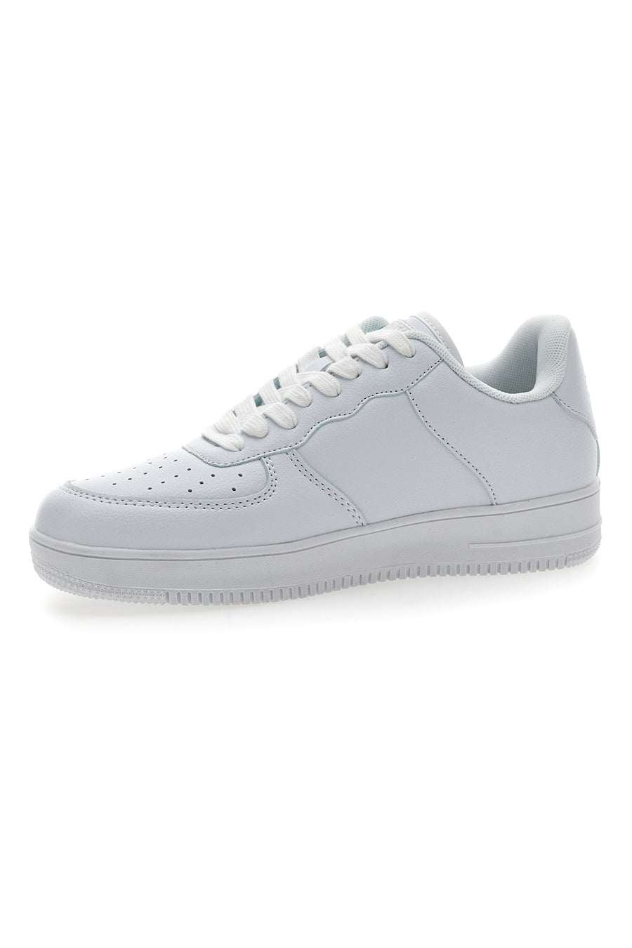 Sneakers Total White Con Logo Laterale Leone 33