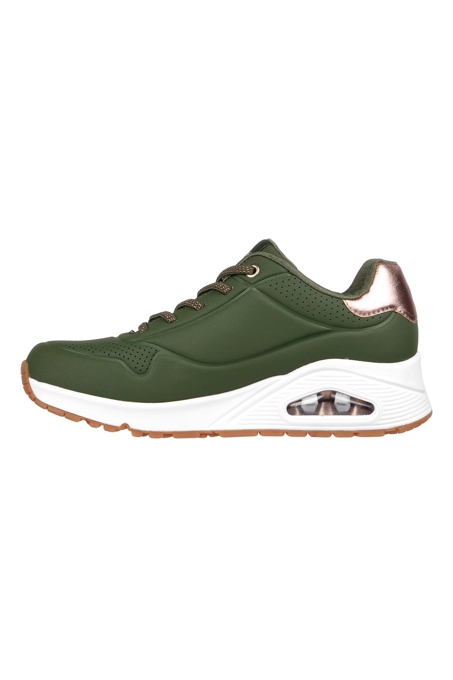 Sneakers Verde Oliva Skechers Street Uno - Shimmer Away