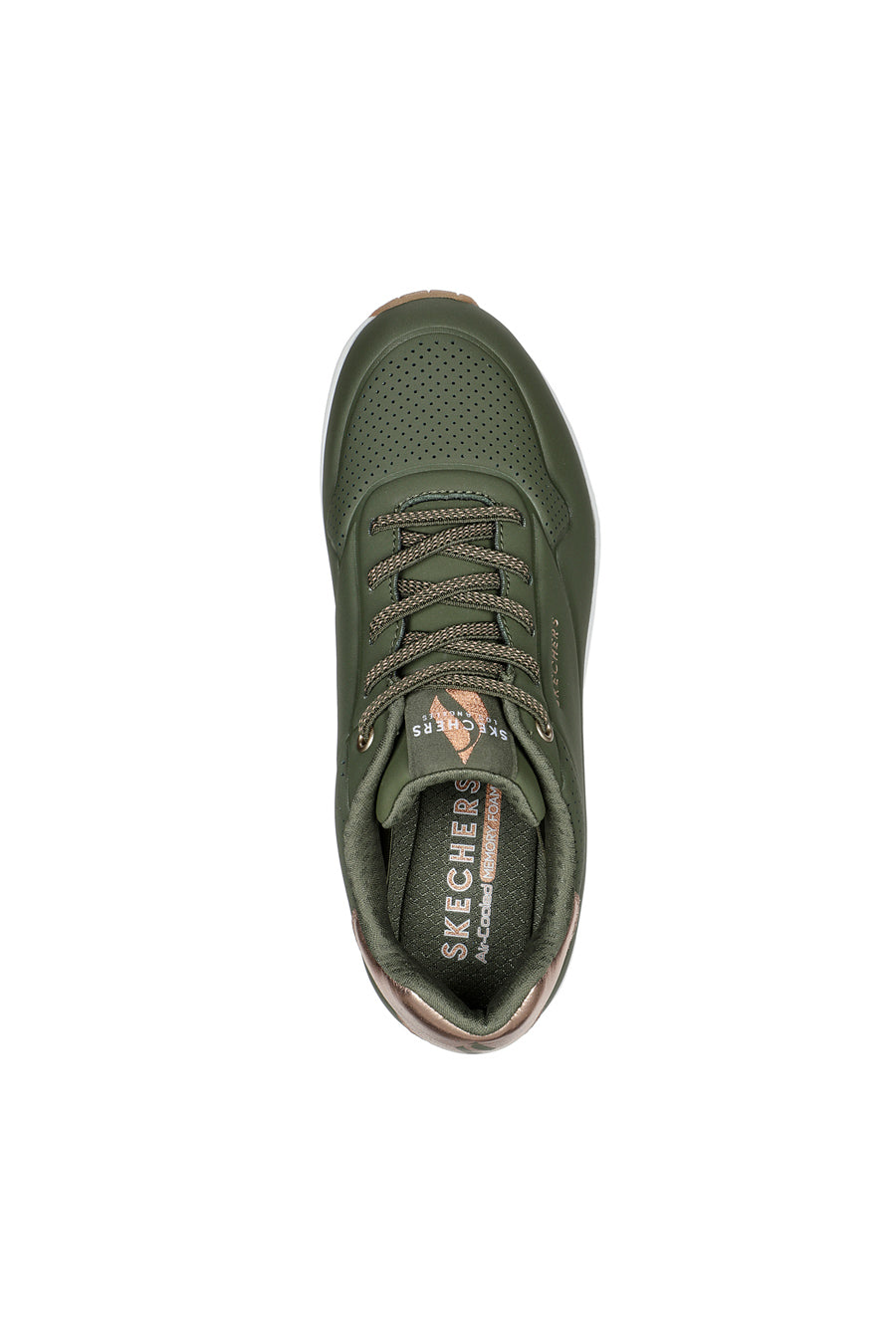 Sneakers Verde Oliva Skechers Street Uno - Shimmer Away