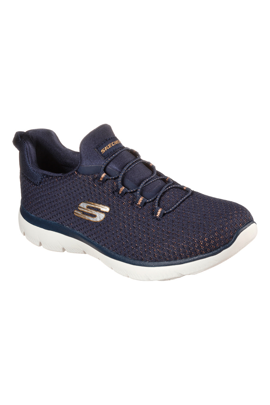 Blaue Sneakers mit Memory Foam-Sohle SKECHERS SUMMITS-BRIGHT BEZEL