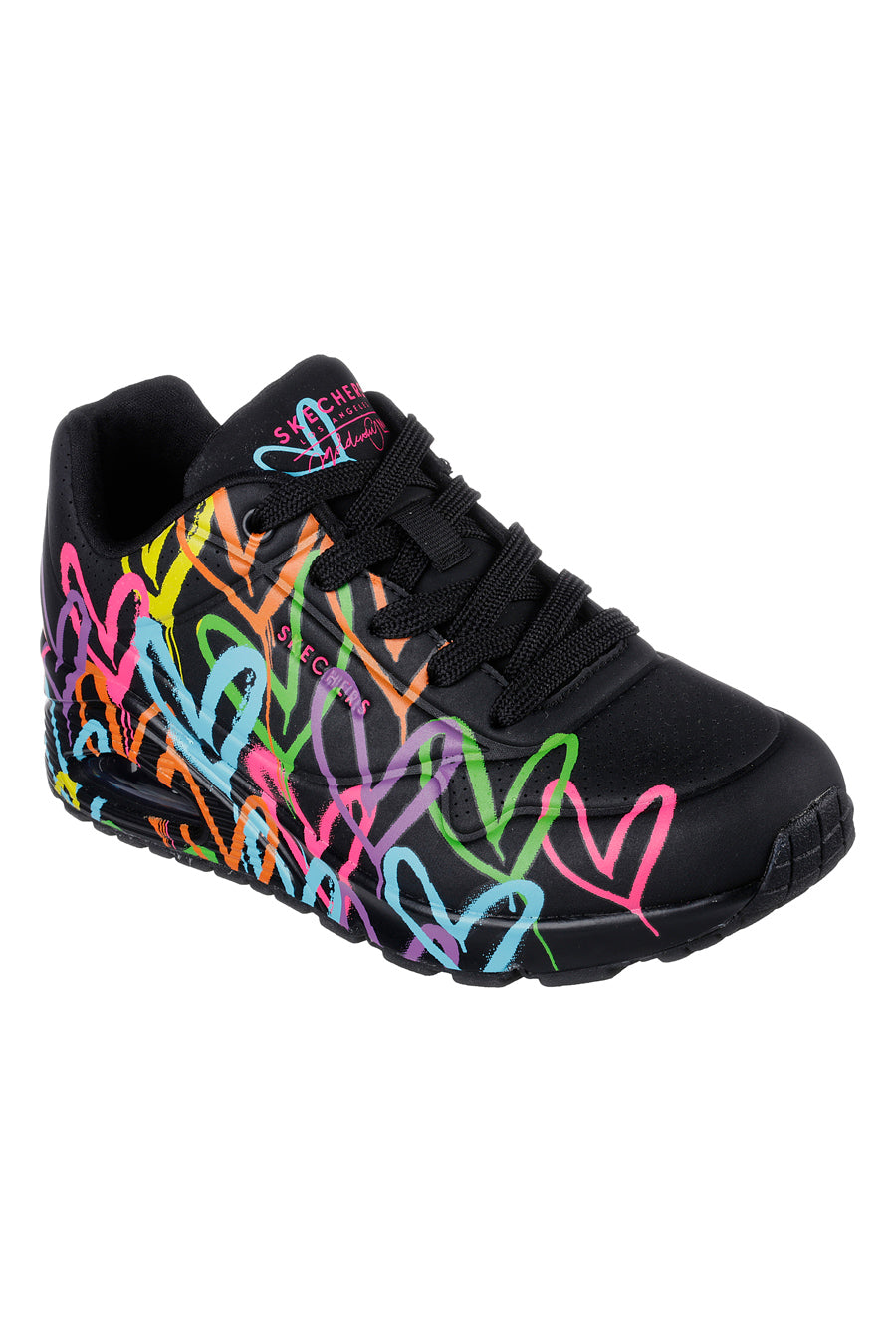 Sneakers Nere Con Cuori Multicolor Skechers Uno Highlight Love