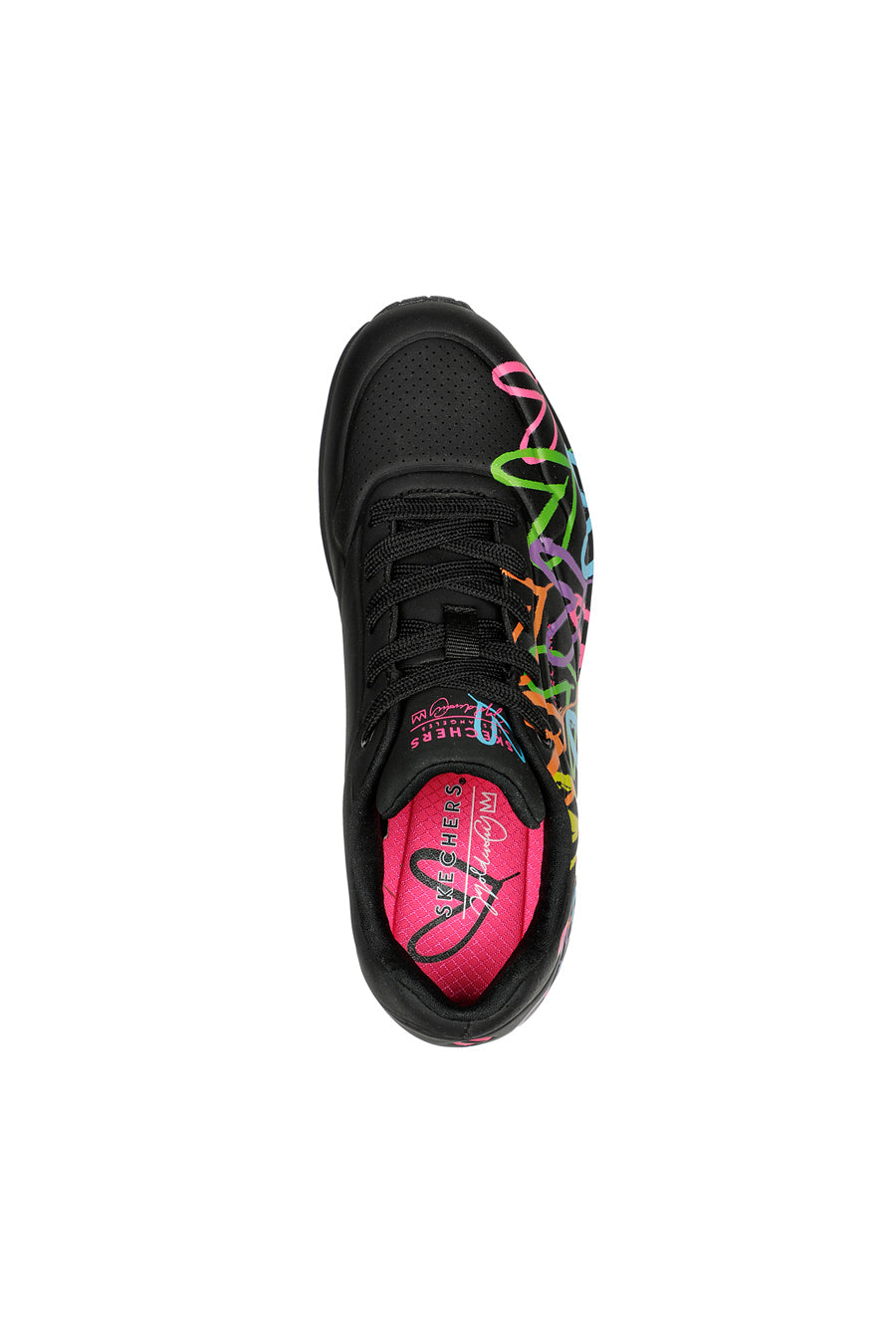 Sneakers Nere Con Cuori Multicolor Skechers Uno Highlight Love