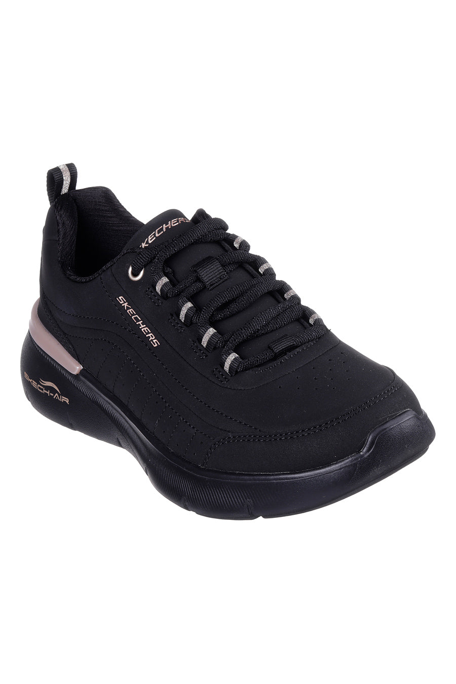 Schwarze Skechers Skech-Air Dynamight 2.0 Modern Glimpse Sneakers