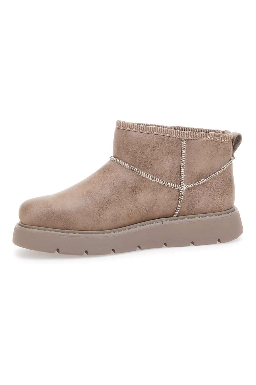 Stivaletti alla caviglia beige con pelo Skechers Keepsakes Lite - Snowbird