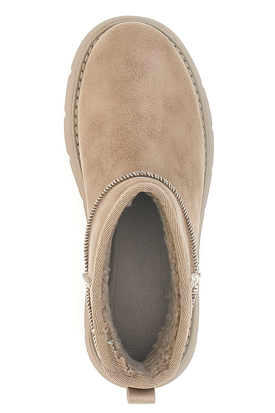 Stivaletti alla caviglia beige con pelo Skechers Keepsakes Lite - Snowbird