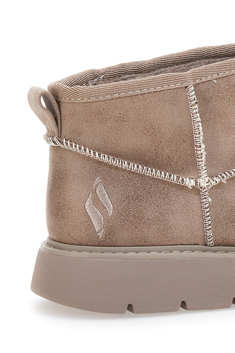 Stivaletti alla caviglia beige con pelo Skechers Keepsakes Lite - Snowbird