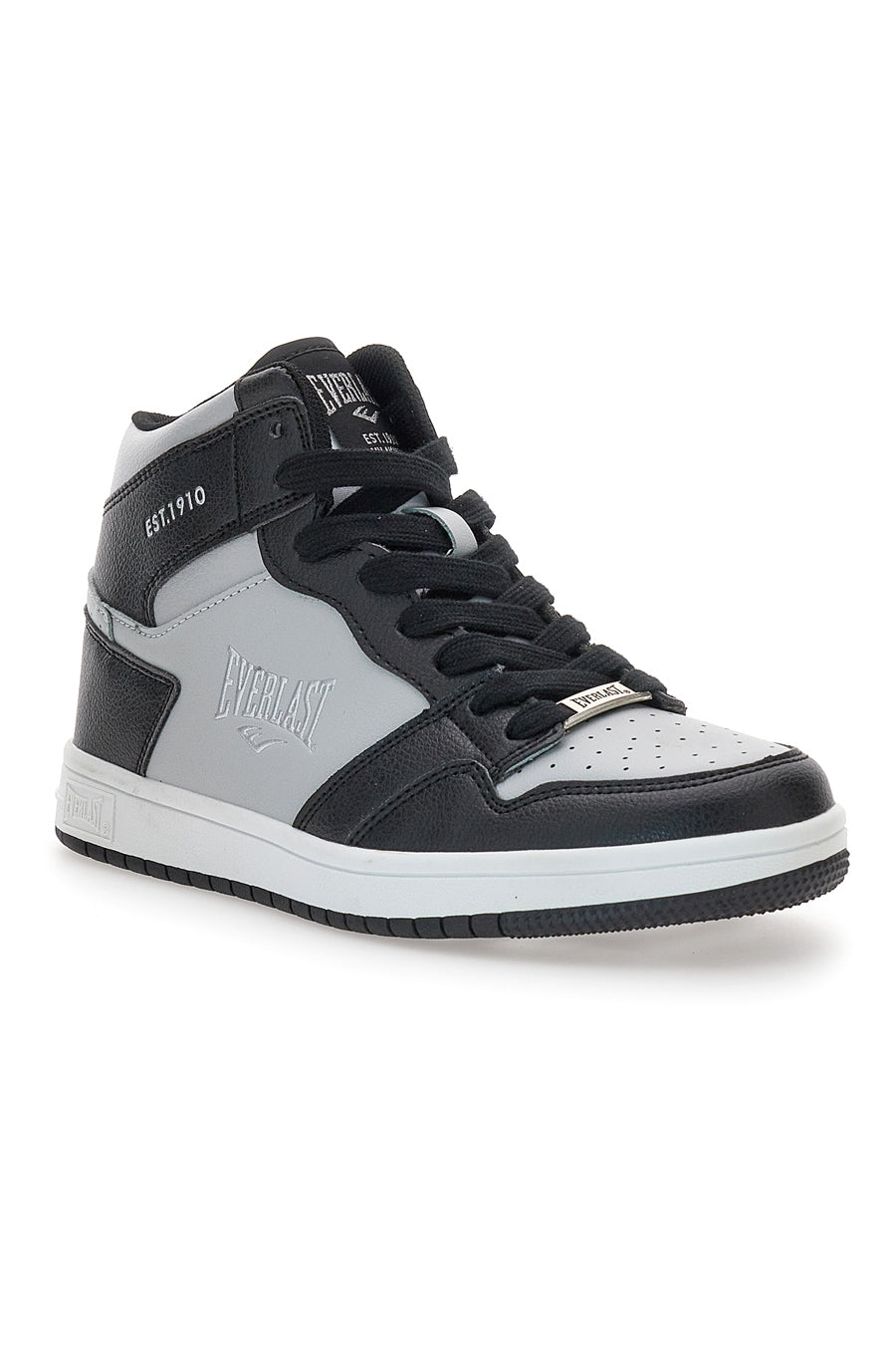 Sneakers Argento e Nere Mid-Cut Everlast 716