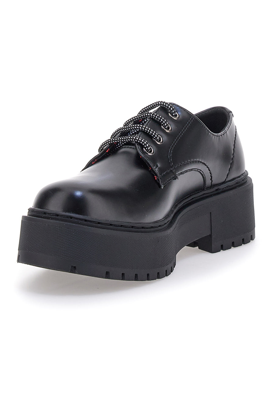 Schwarze Schnürschuhe mit LEVI'S PRINCE BOLD Plateau