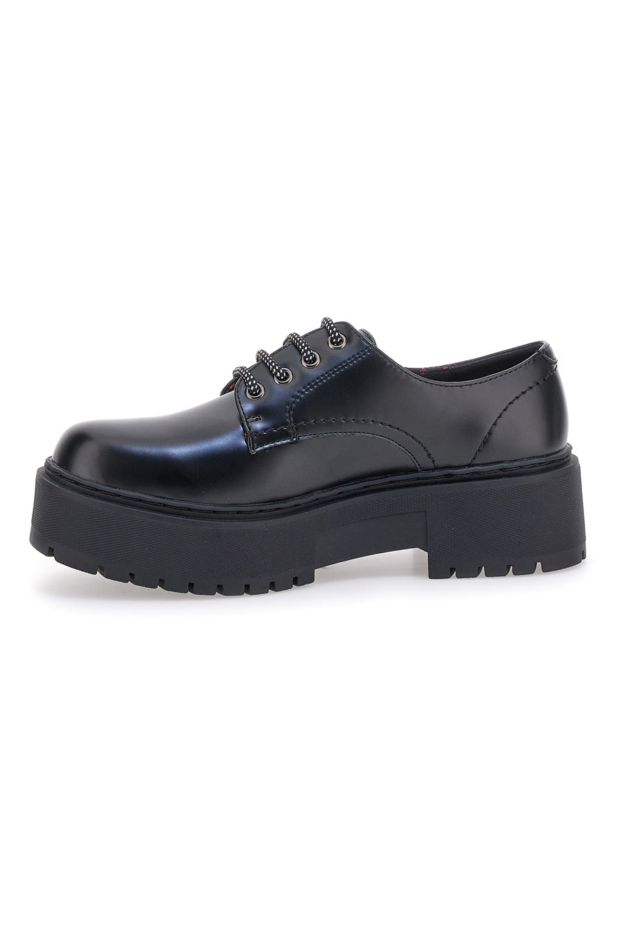 Schwarze Schnürschuhe mit LEVI'S PRINCE BOLD Plateau