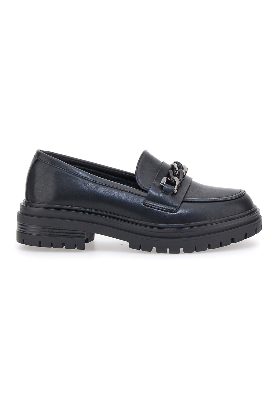 Mocassino Nero con Catena CAFE' COST 9Y7298