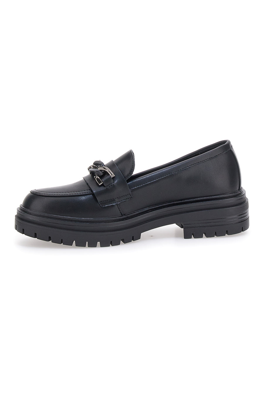 Mocassino Nero con Catena CAFE' COST 9Y7298