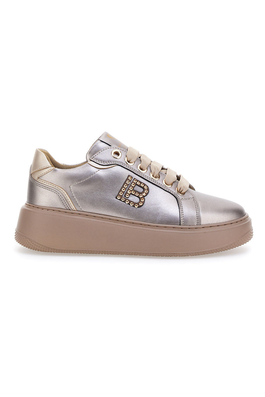 Sneakers Tortora effetto metallizzato LAURA BIAGIOTTI 93939376