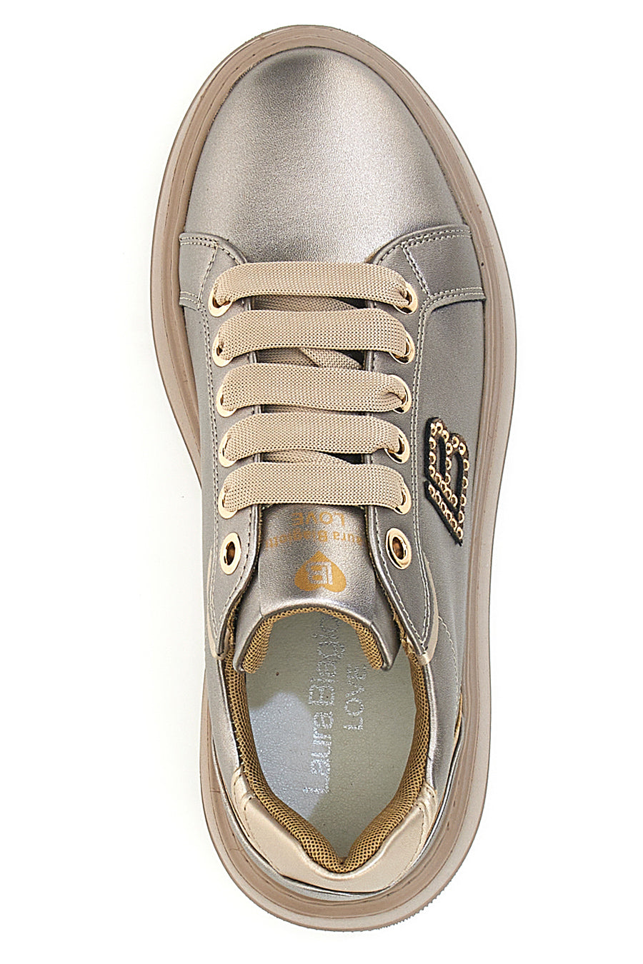 Sneakers Tortora effetto metallizzato LAURA BIAGIOTTI 93939376