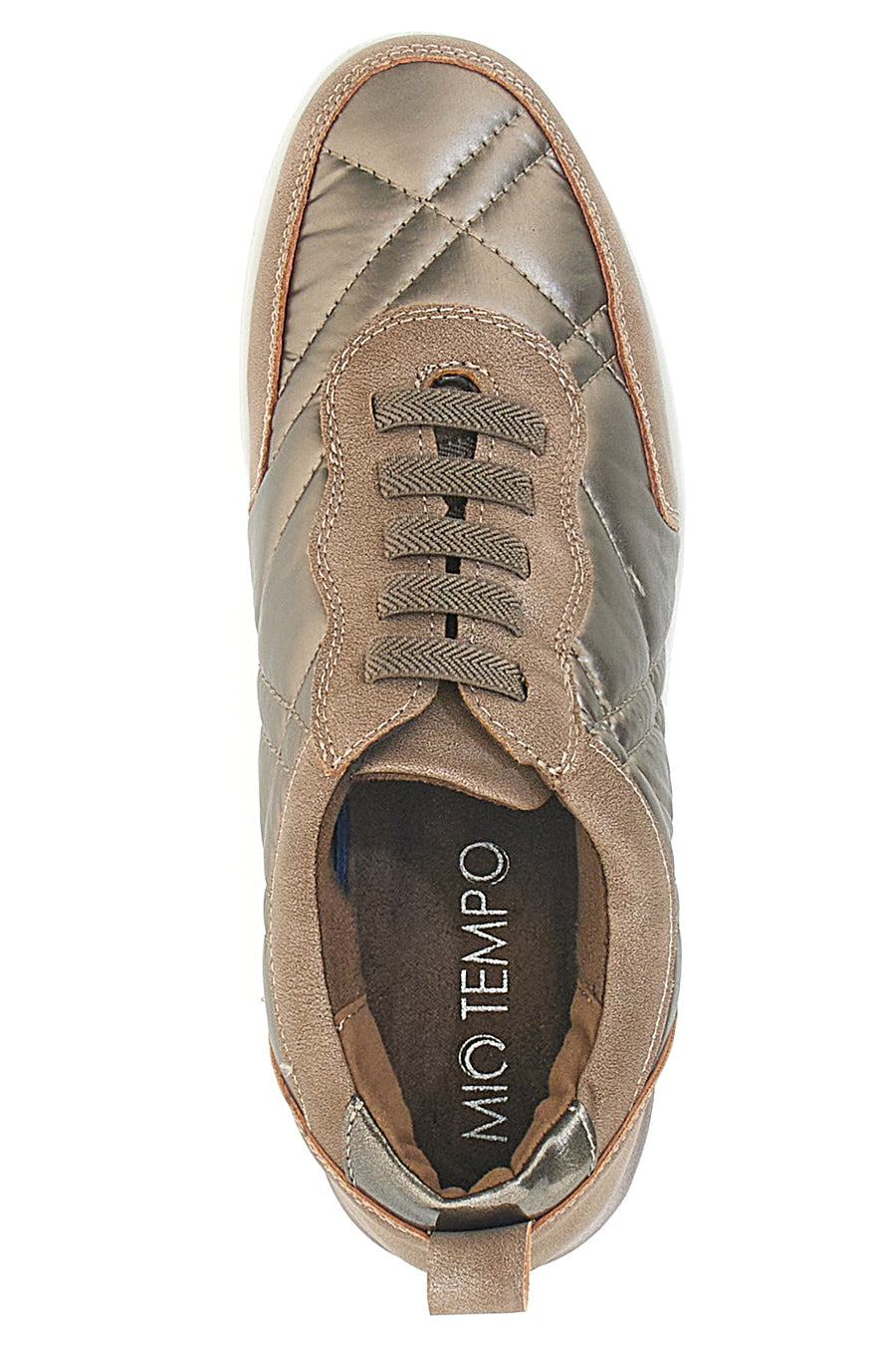 Sneakers Khaki Con Lacci e Suola Platform Mio Tempo 12412