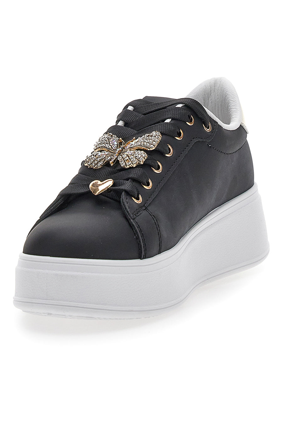 Sneakers Flatform Nere con Charms Cafè Cost BKTZ3029