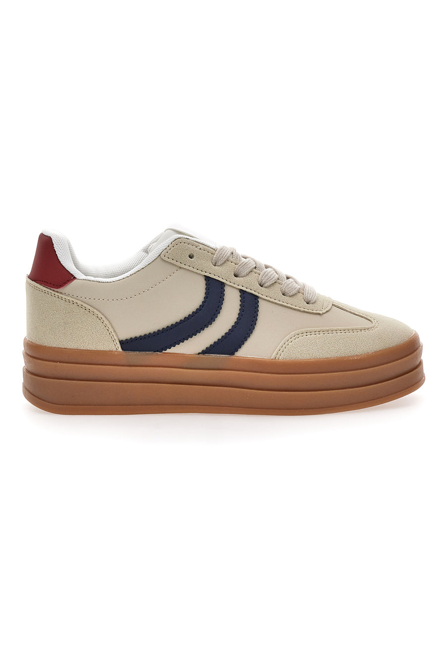 Sneakers Flatform Beige Cafè Cost BKTZ3003