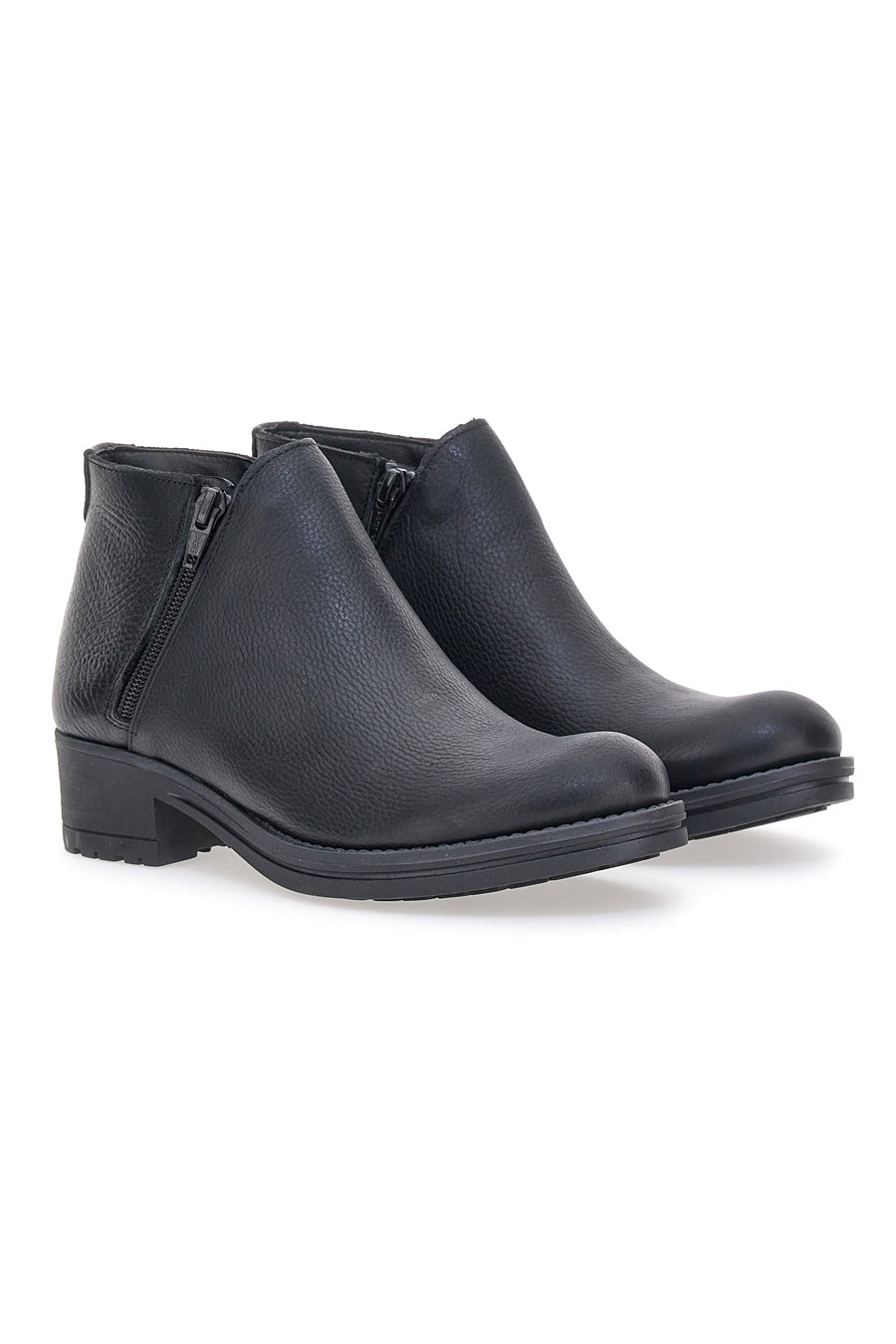 Stivaletti Ankle Boots Neri In Vera Pelle Made In Italy Pittarello Elite N89