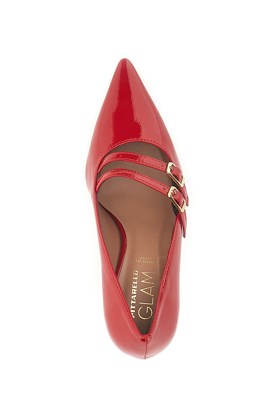 Rote Pumps mit Mikroriemen Pittarello Glam 3695