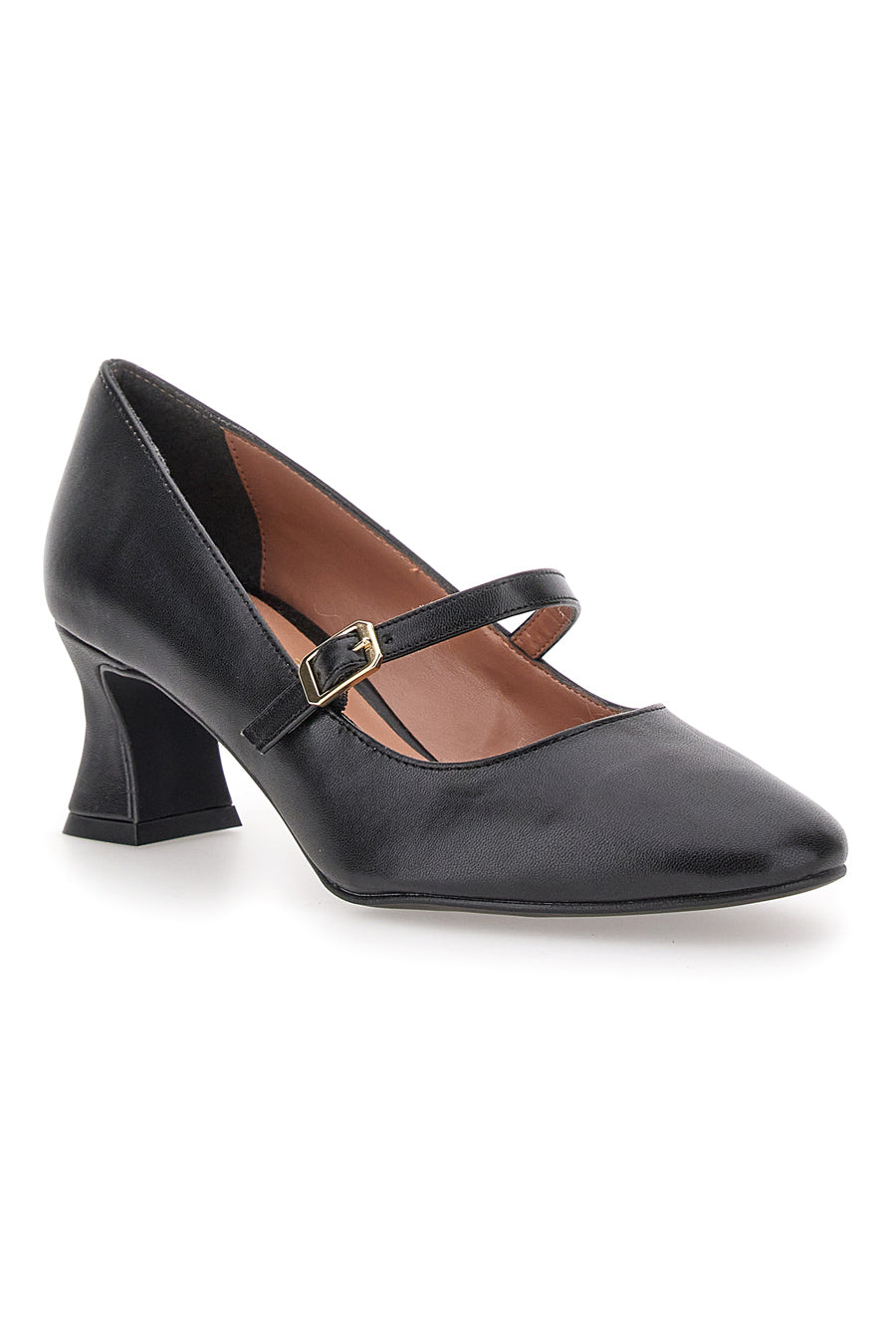 Schwarze Mary Jane Pumps mit Spulenabsatz PITTARELLO GLAM 3605