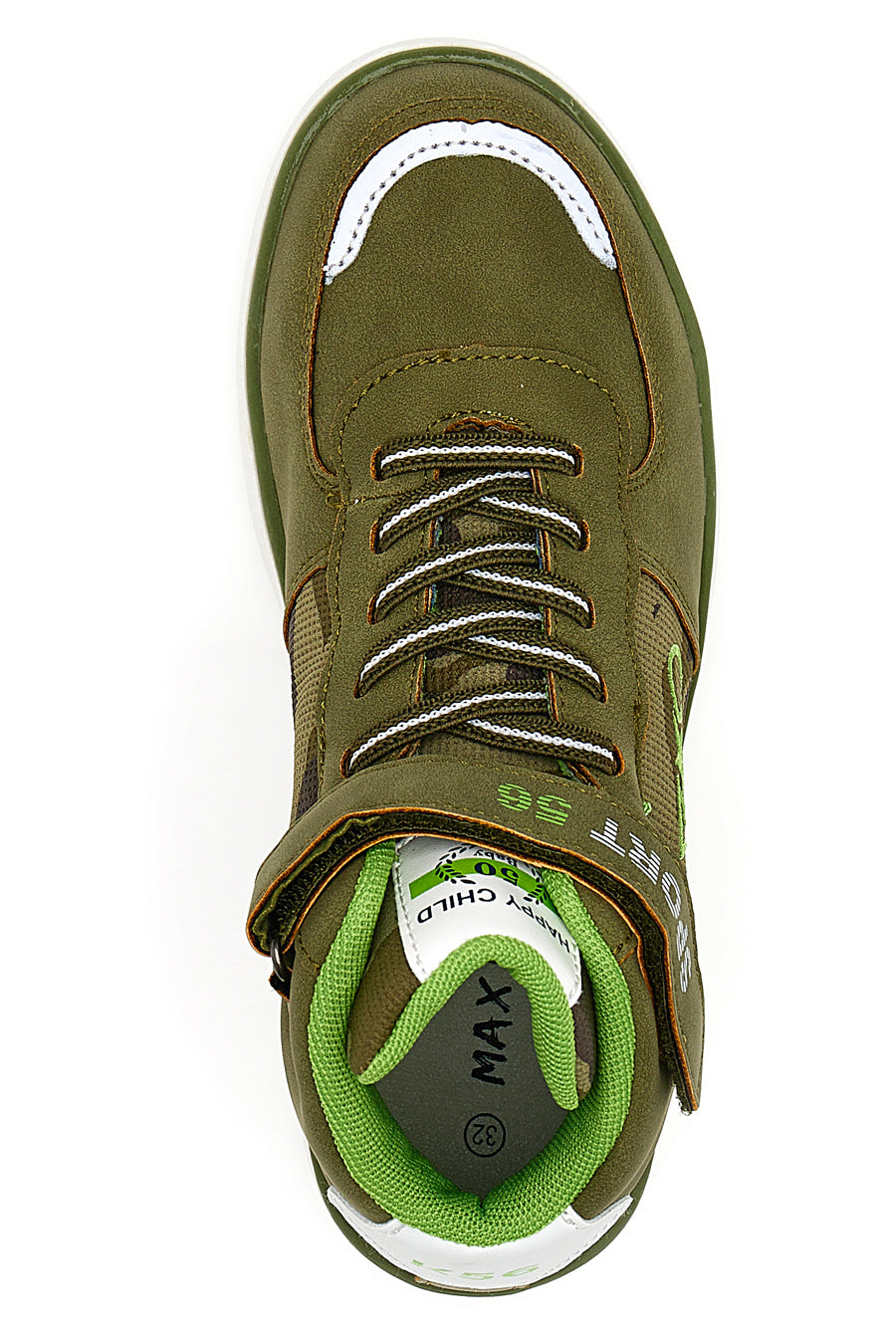 Sneakers Mid Cut Verde Militare Max Dillan