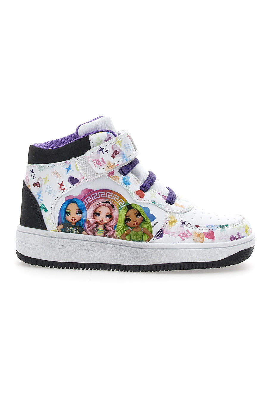 Sneakers Mid Cut Rainbow High 5315 Bianche