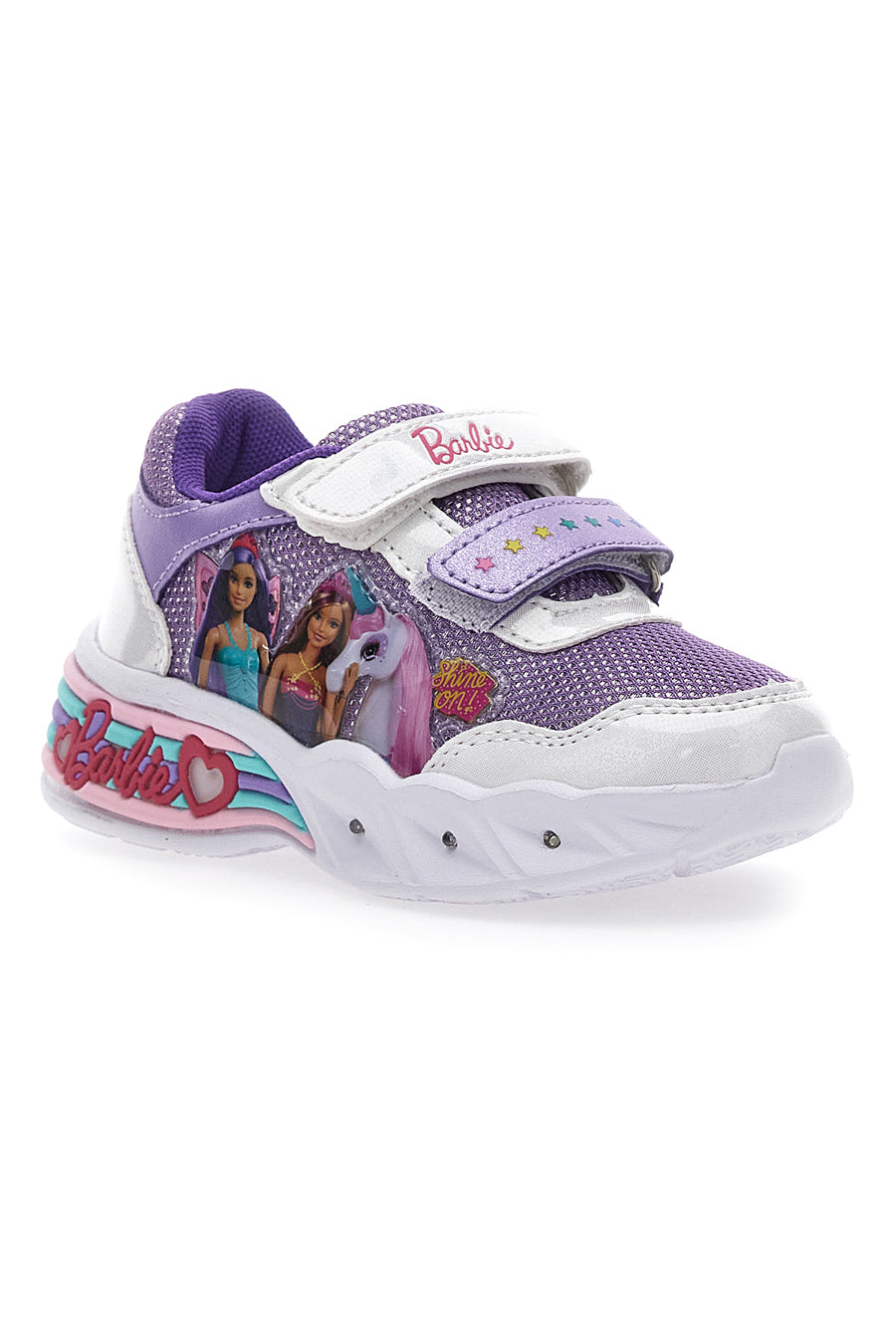 Sneakers con Luci Barbie 1111 Viola e Bianche