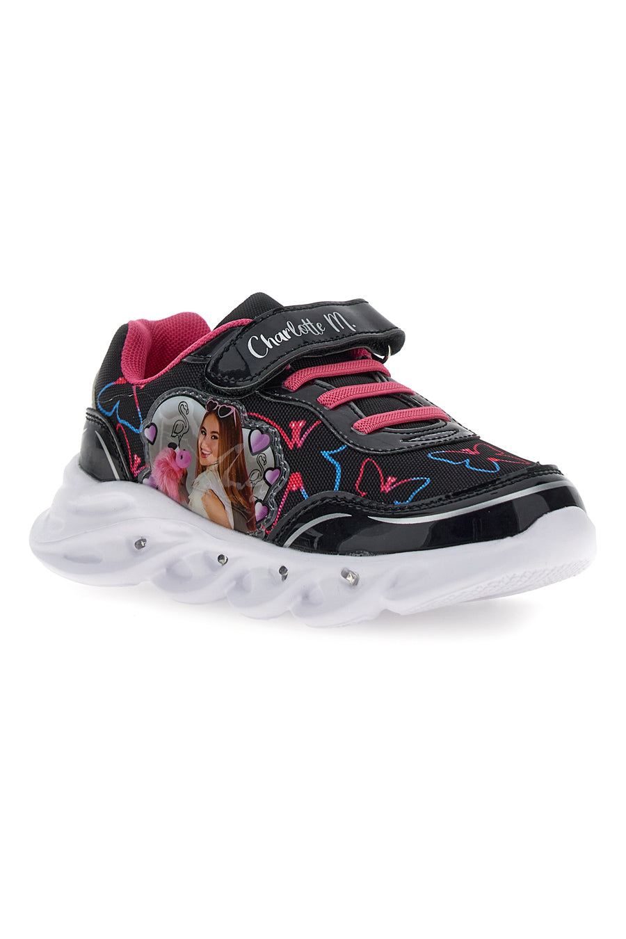 Sneakers Con Luci Charlotte 2221 Nero