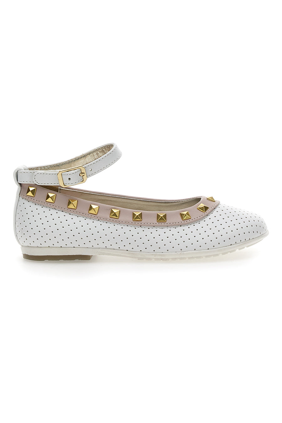 Ballerine con Cinturino Syssy 14512 Bianche