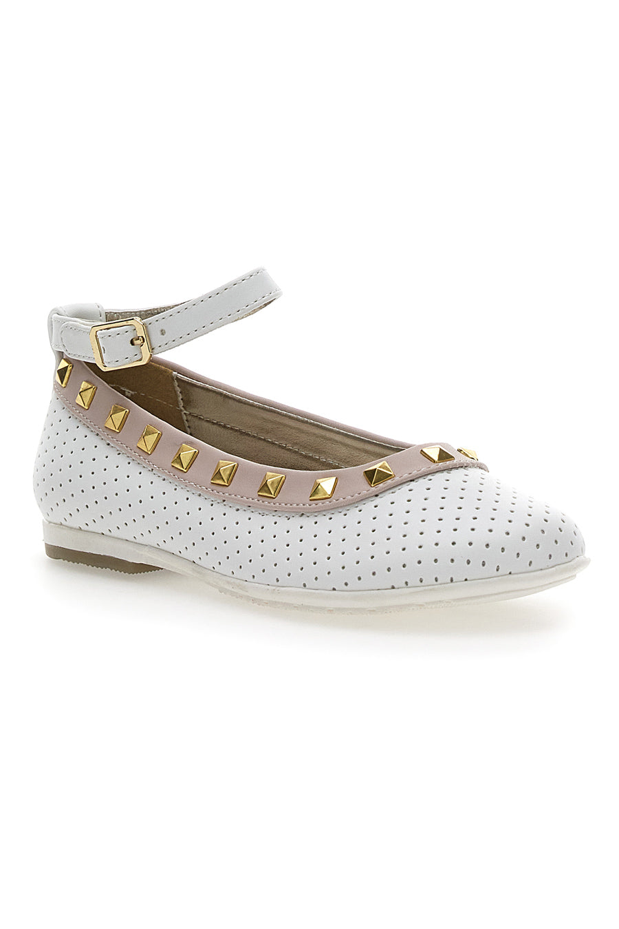 Ballerine con Cinturino Syssy 14512 Bianche