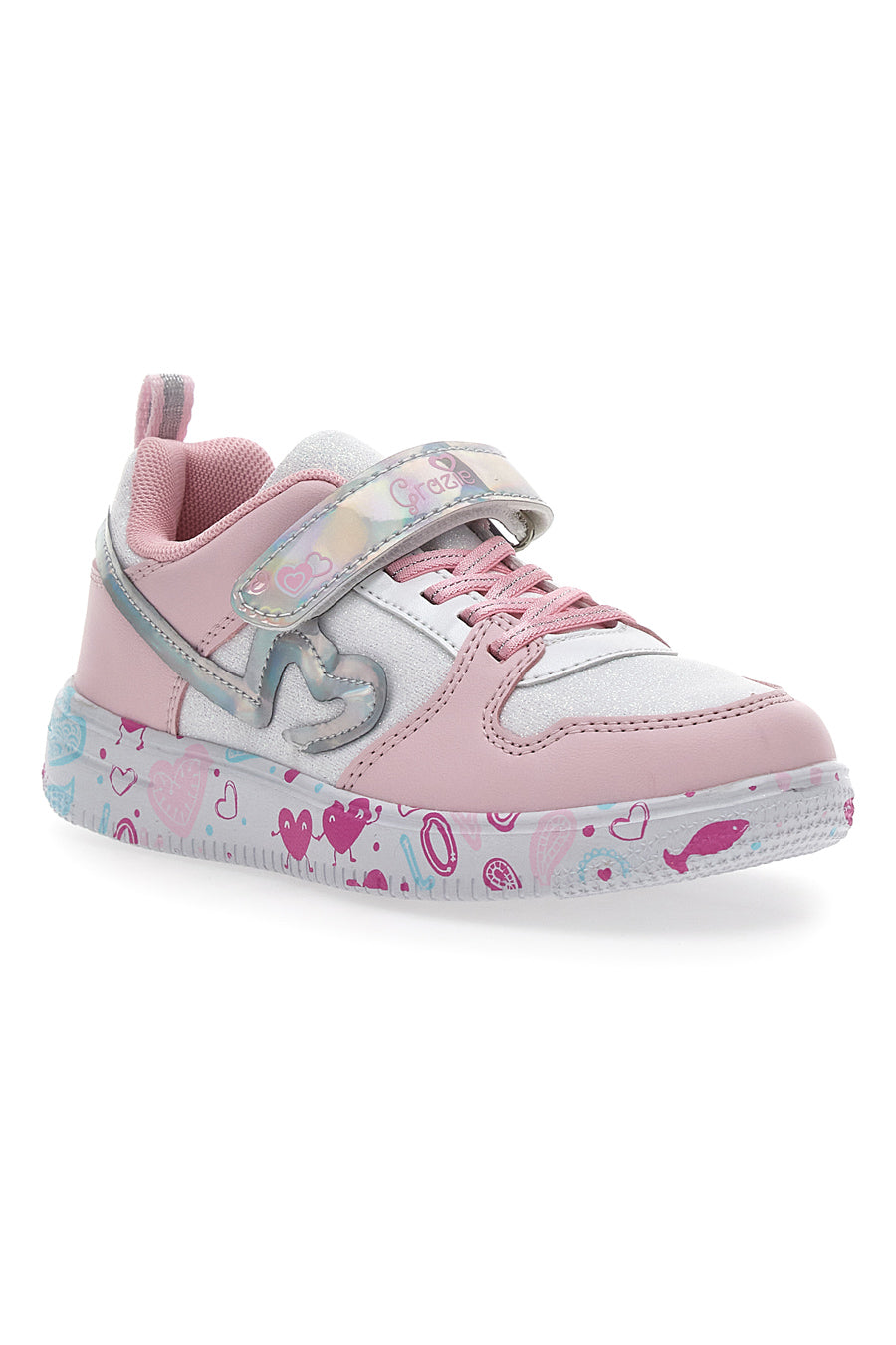 Sneakers Grazie 2280 Bianche e Rosa