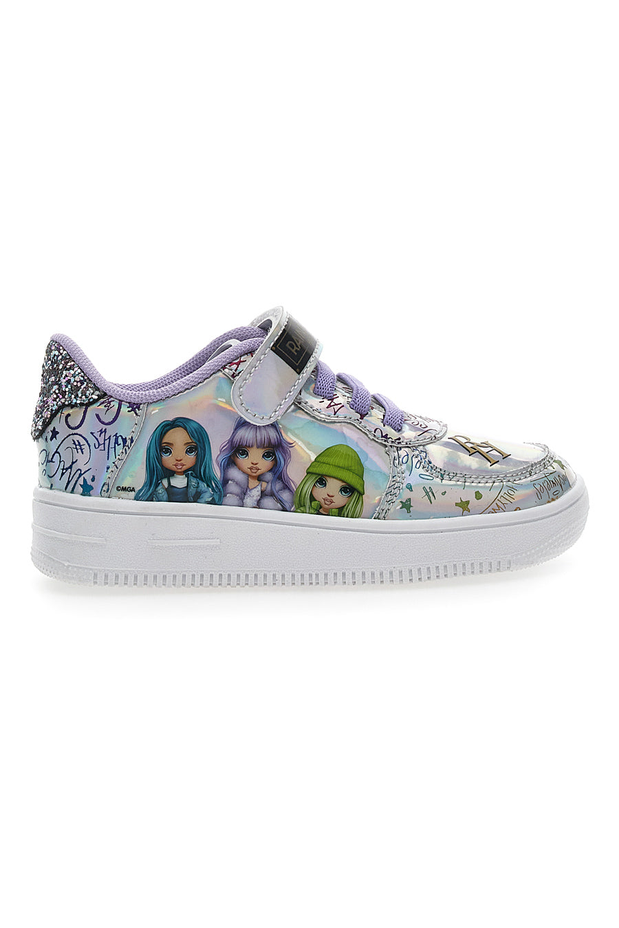 Sneakers Rainbow High Argento