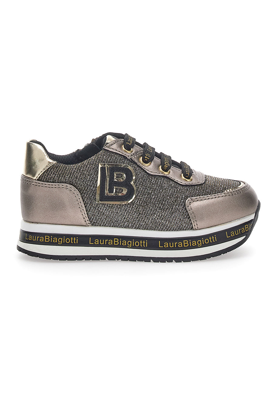 Sneakers Taupe Glitter Laura Biagiotti 8711