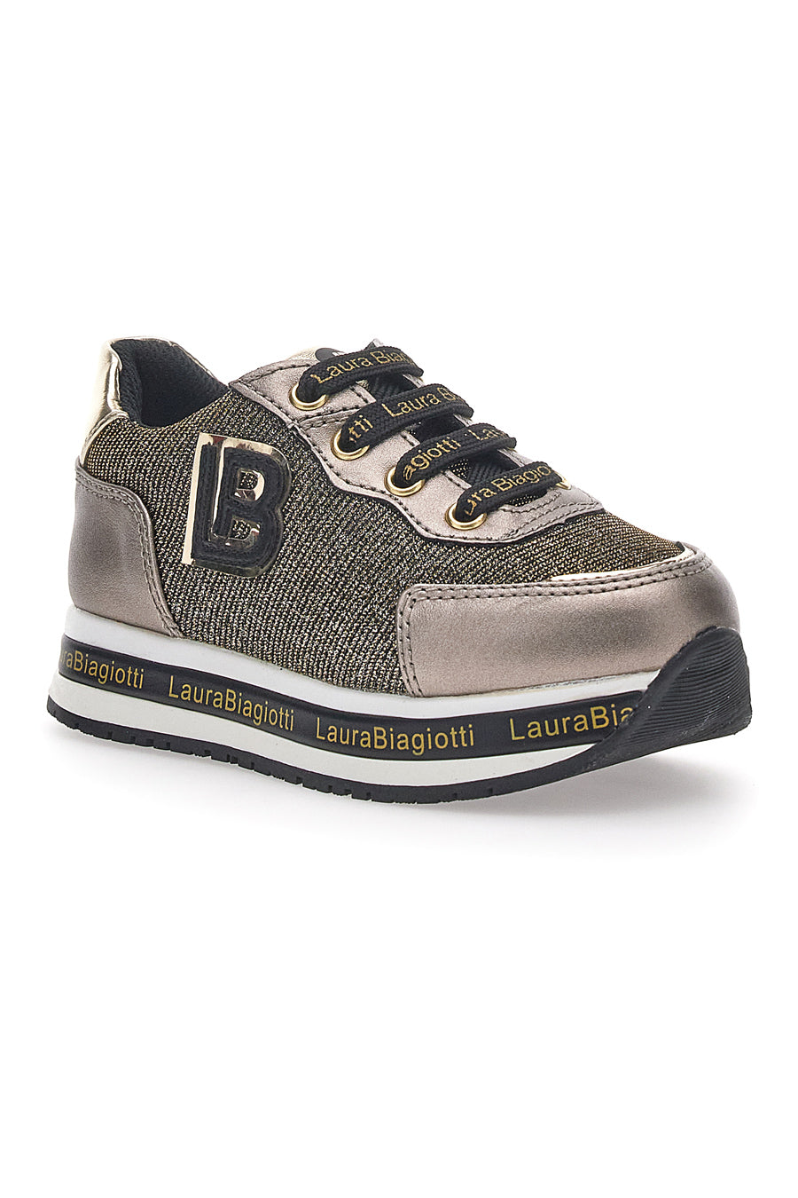 Sneakers Taupe Glitter Laura Biagiotti 8711