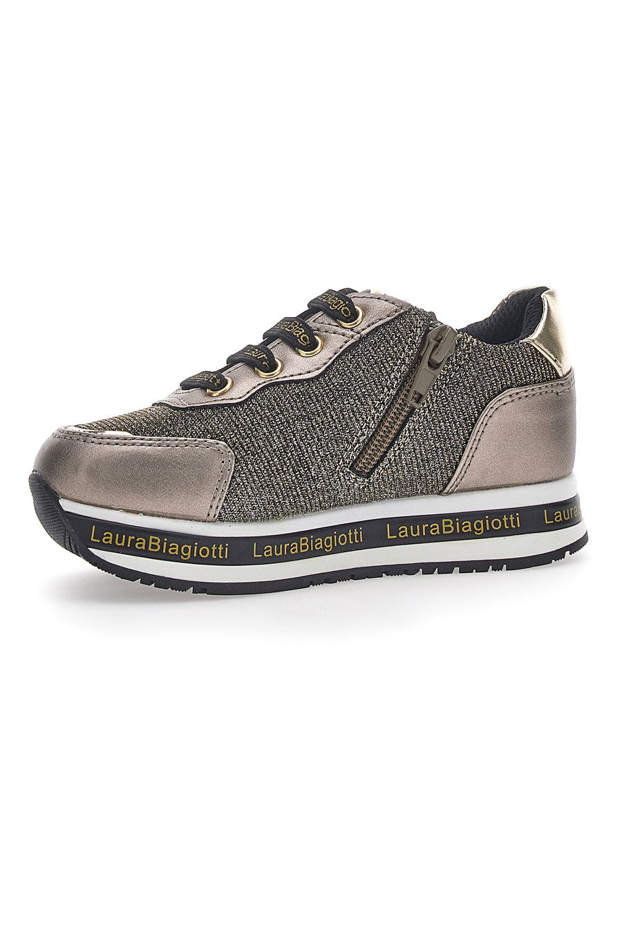 Sneakers Taupe Glitter Laura Biagiotti 8711