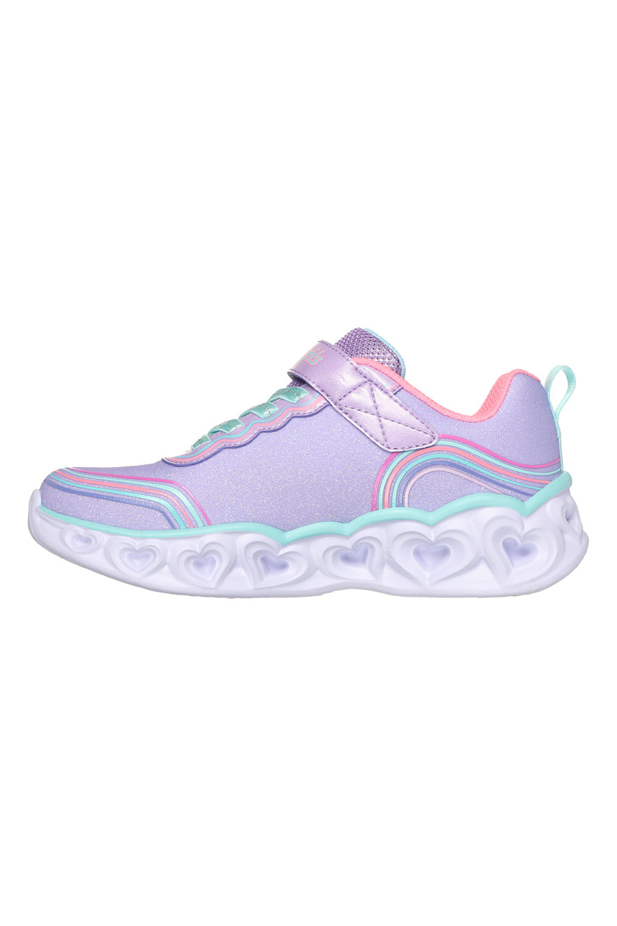 Sneakers con Luci da Bimbi Skechers Heart Lights Retro Hearts