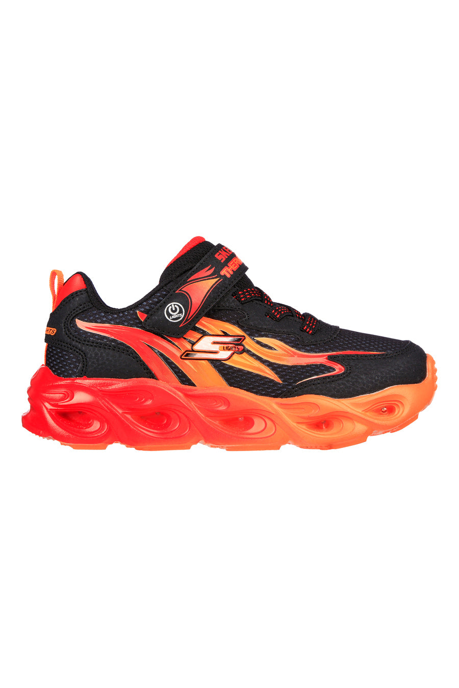 Sneakers Rosse con Fiamme da Bimbi Skechers Thermo Flash-Heat Flux