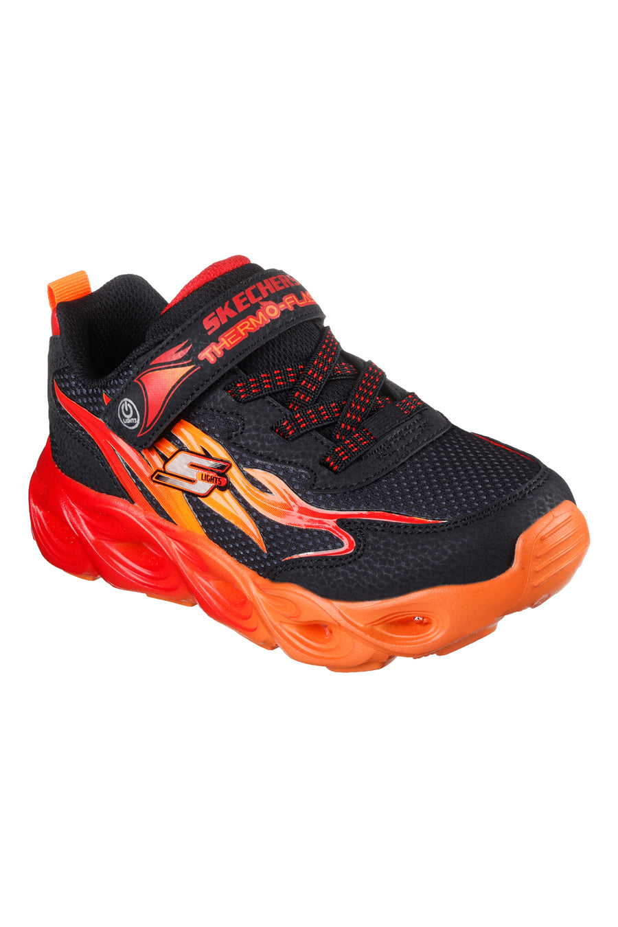 Sneakers Rosse con Fiamme da Bimbi Skechers Thermo Flash-Heat Flux