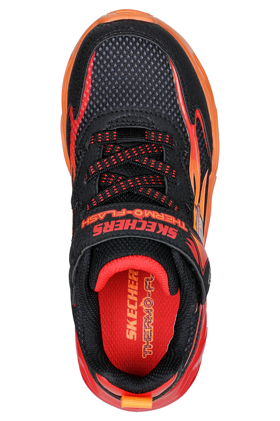 Sneakers Rosse con Fiamme da Bimbi Skechers Thermo Flash-Heat Flux