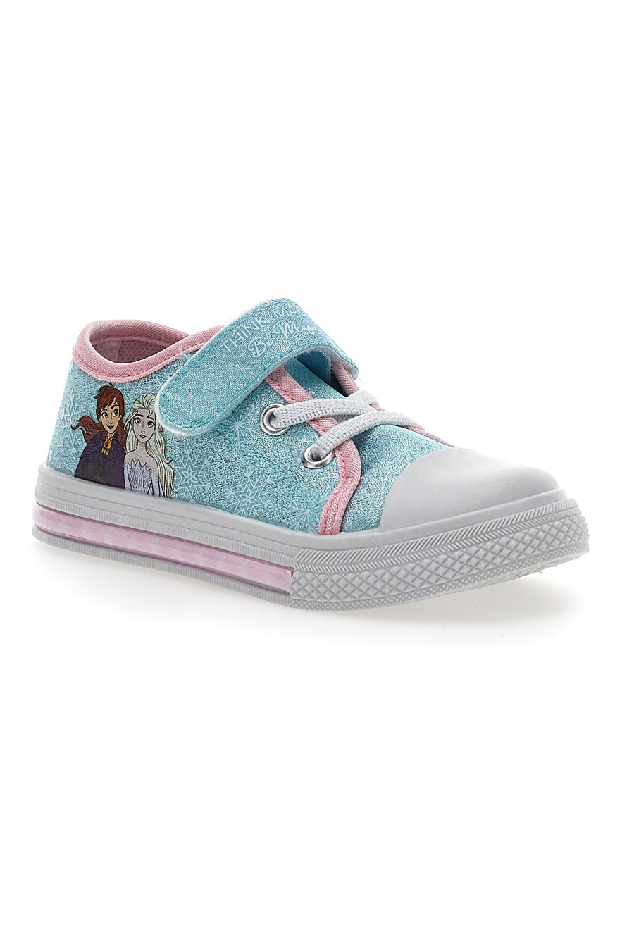 Sneakers Azzurre in Tela con Luci Frozen 15502