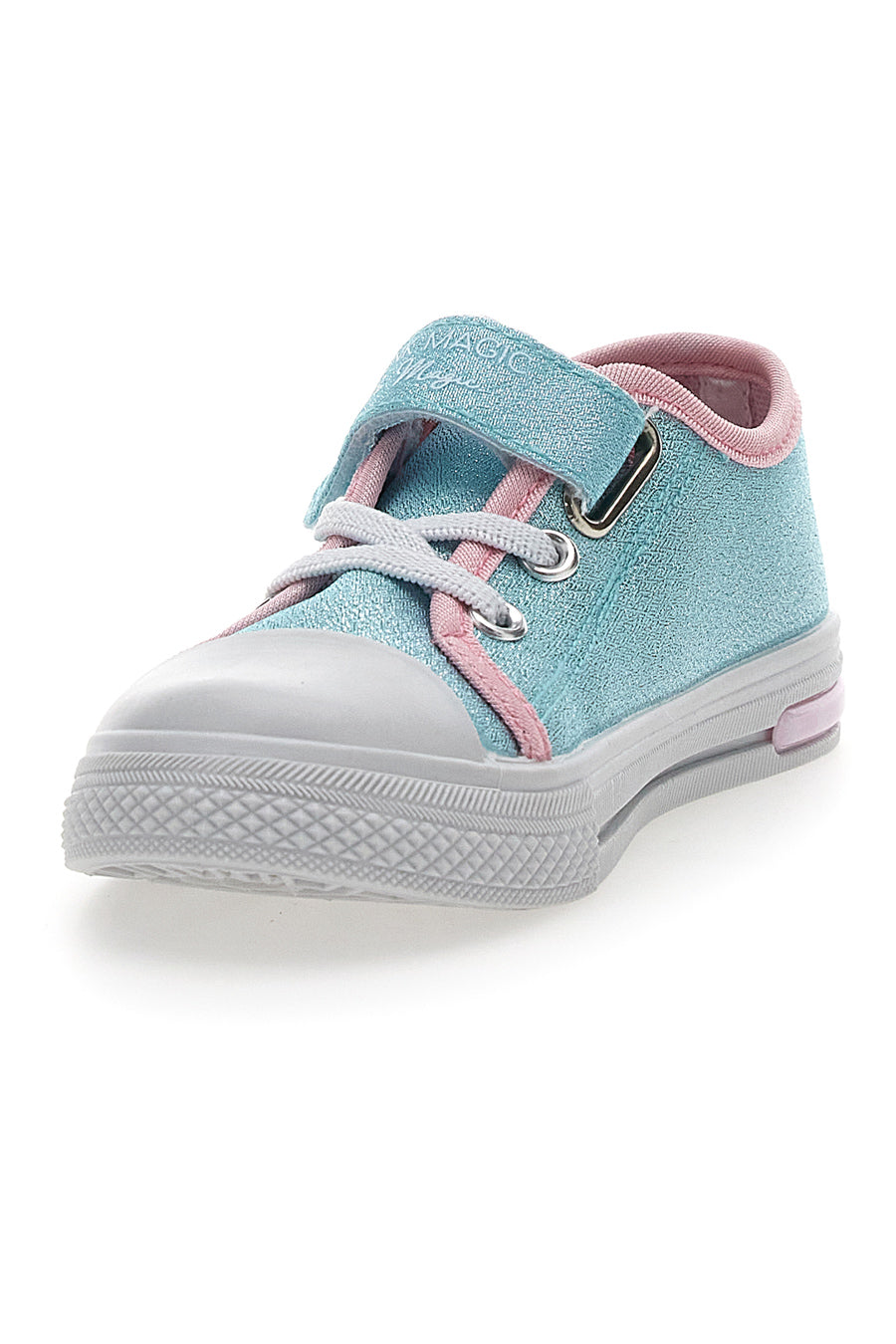 Sneakers Azzurre in Tela con Luci Frozen 15502