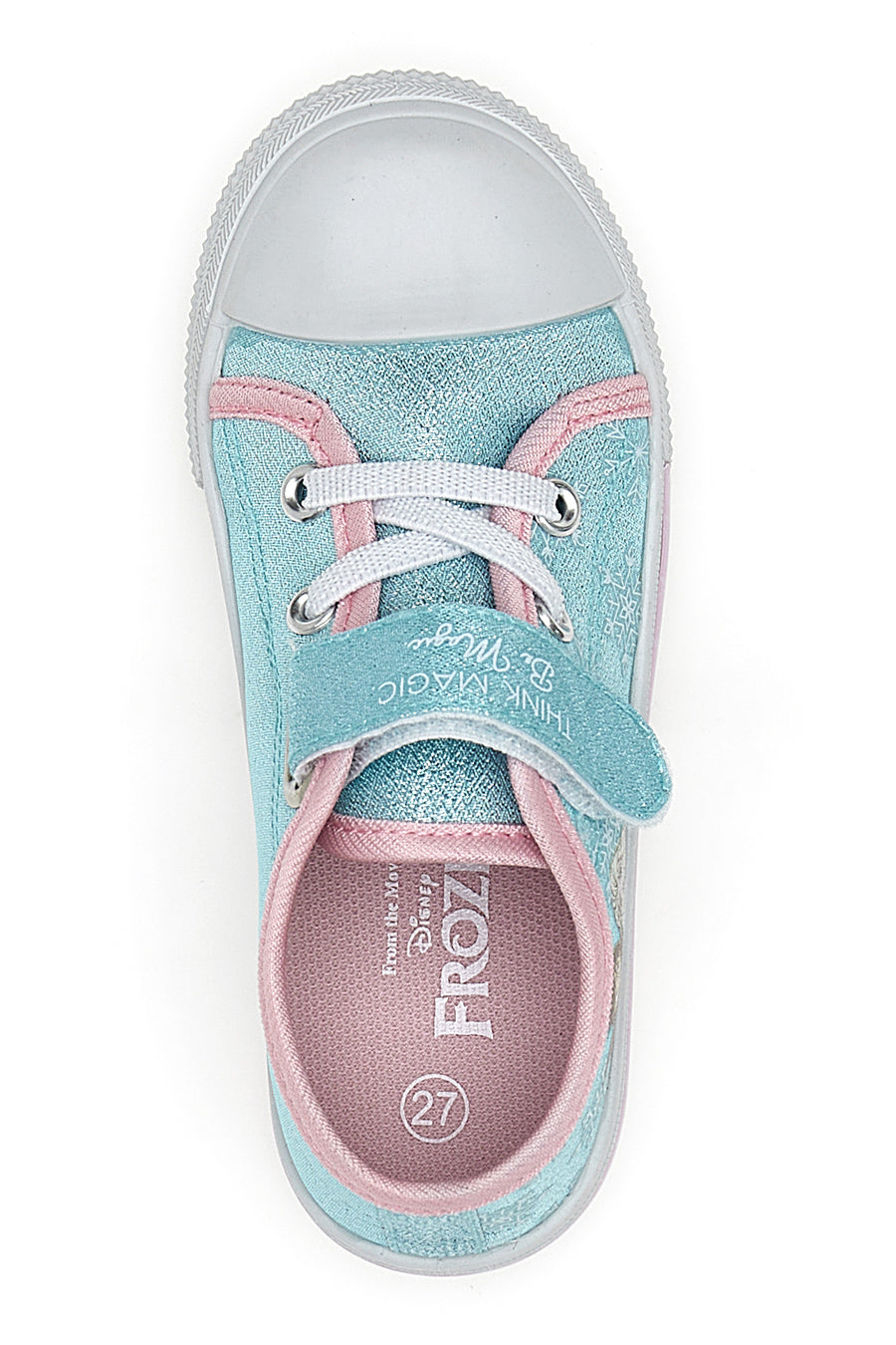 Sneakers Azzurre in Tela con Luci Frozen 15502