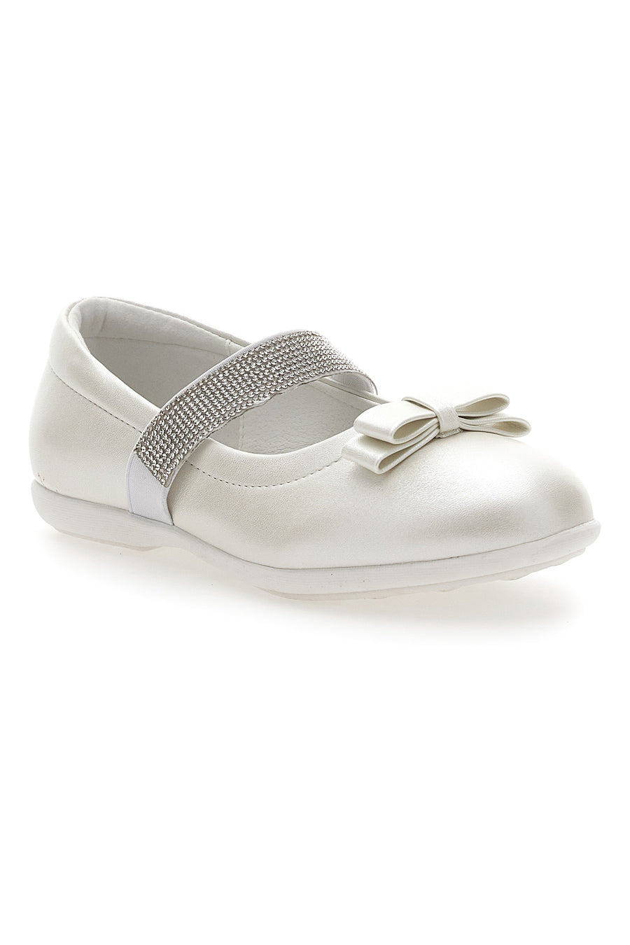 Ballerine Bianco Perlato Con Strass Energy 522