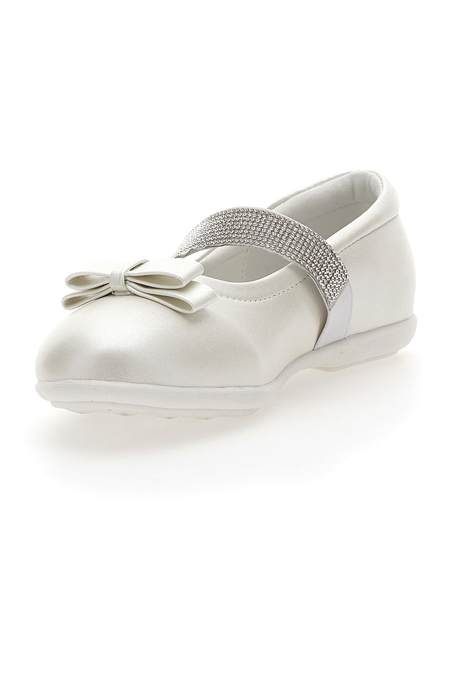 Ballerine Bianco Perlato Con Strass Energy 522