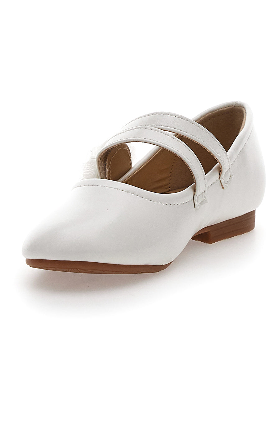 Ballerine Bianche Con Cuore e Strappo Pitt Kids 0596