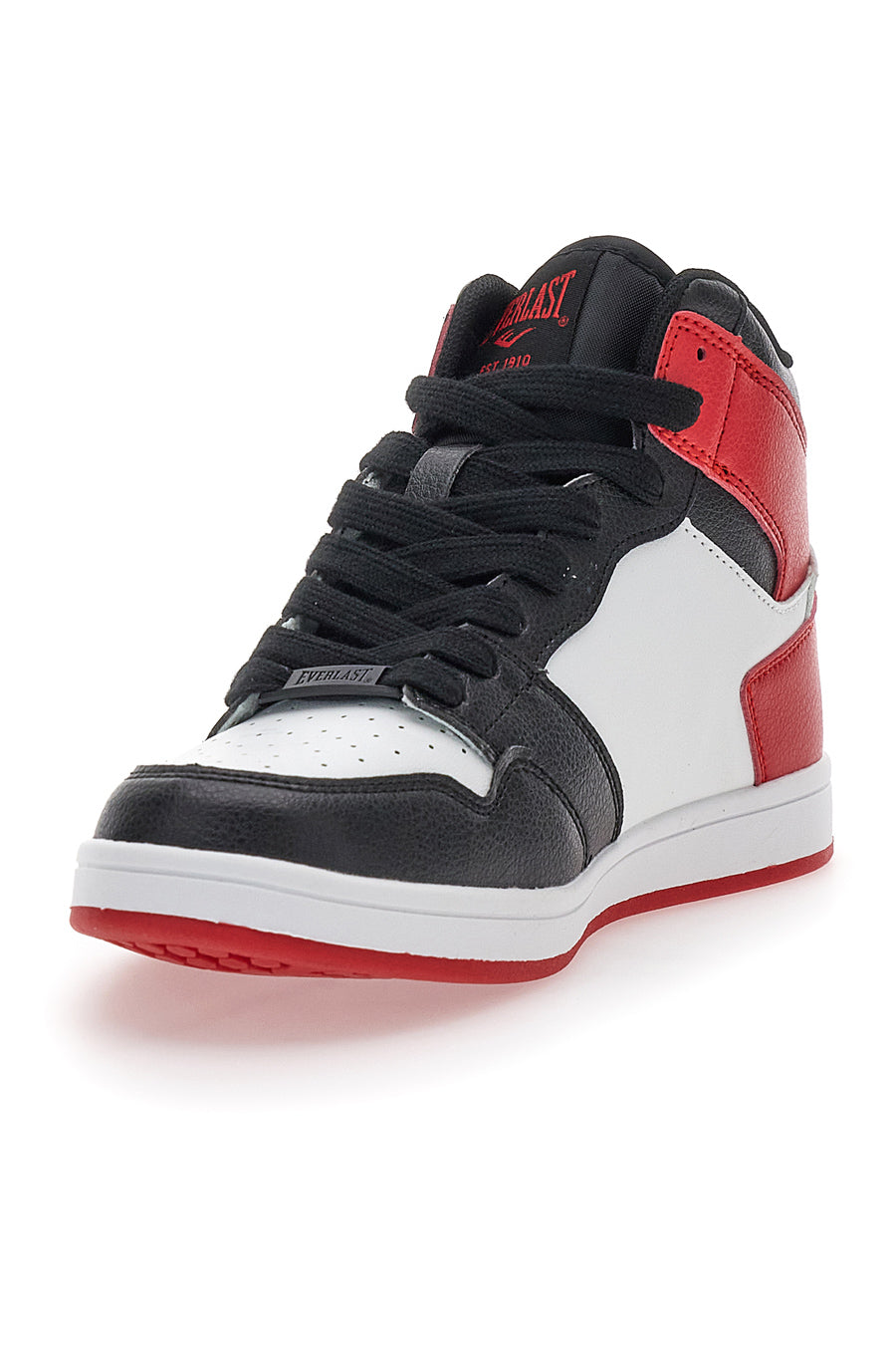 Sneakers Mid-Cut Bianche Nere e Rosse Con Lacci Everlast 716