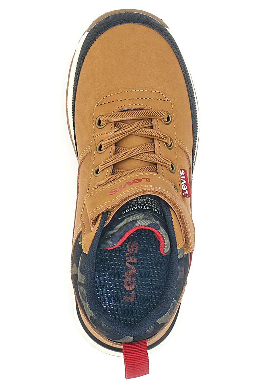 Sneakers mid-cut camel con velcro LEVI'S ASCOT REFRESH