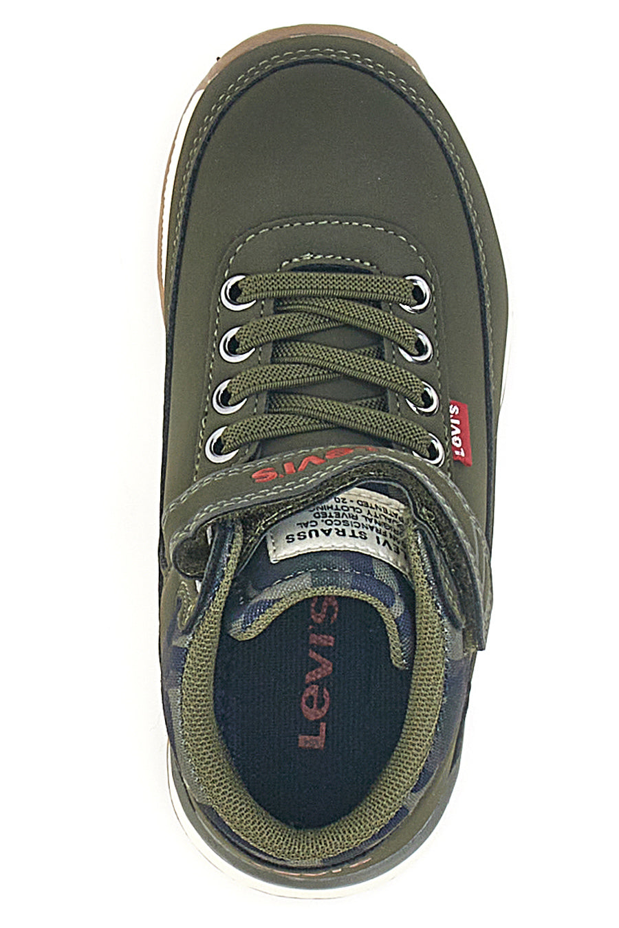 Sneakers mid-cut verdi con velcro LEVI'S ASCOT MINI