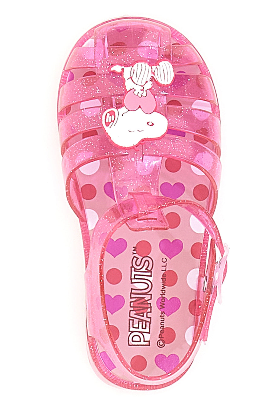 Sandali da Mare Rosa Trasparenti con Glitter Snoopy 3116616