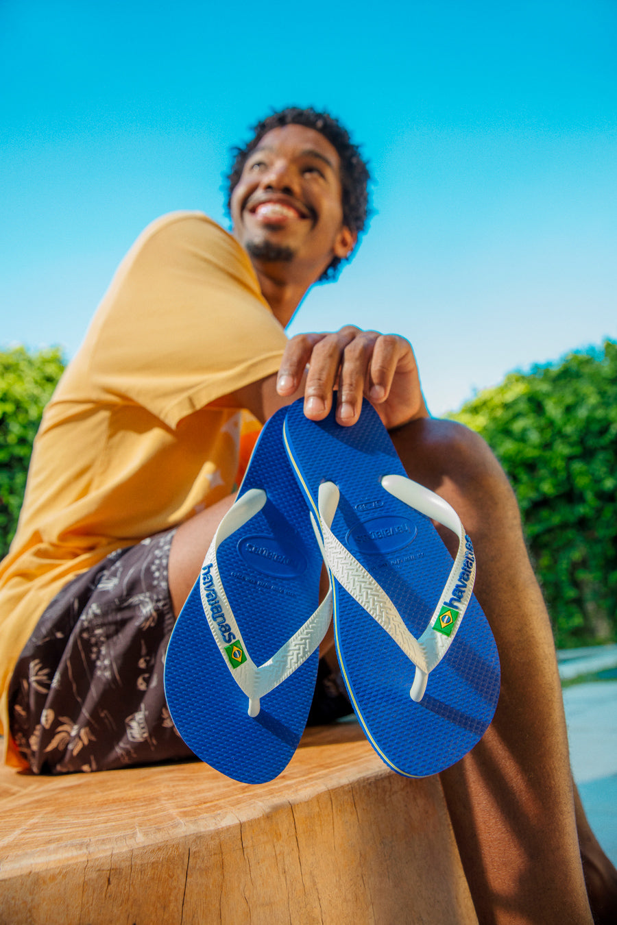 Ciabatte Infradito Havaianas Brasil Logo Blu