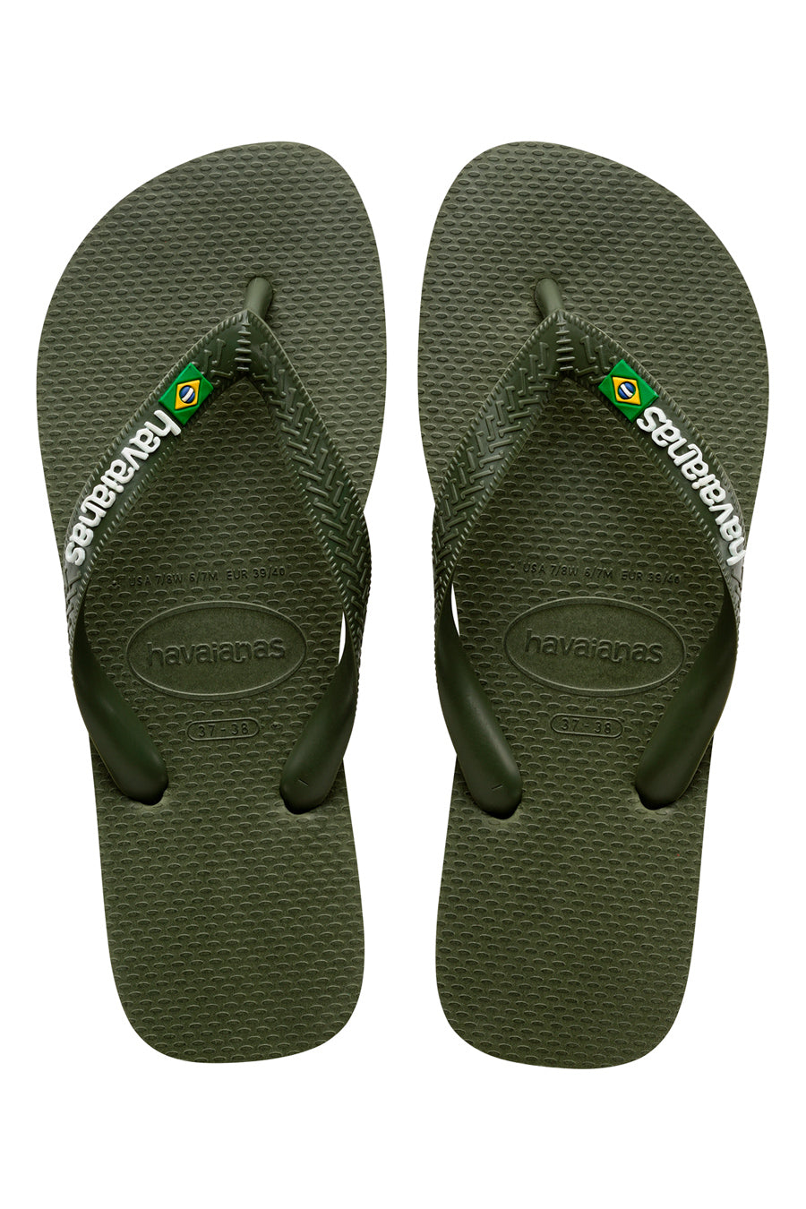 Ciabatte Infradito Havaianas Brasil Logo Verdi